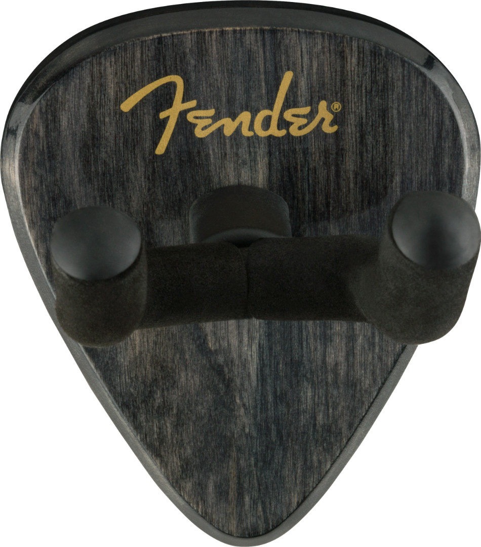 Подлинная настенная вешалка для гитары Fender 351 с деревянным основанием черного цвета #0991803023