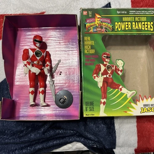 VTG 1994 Bandai Power Rangers Karate Kickin' Jason Red Ranger 8" Action Figure