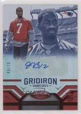 2016 Certified Gridiron Signatures Mirror Red 46/75 Jacoby Brissett Auto 1dv7