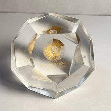 Vintage 1968 IBM Lucite Paperweight NEW DIMEN...