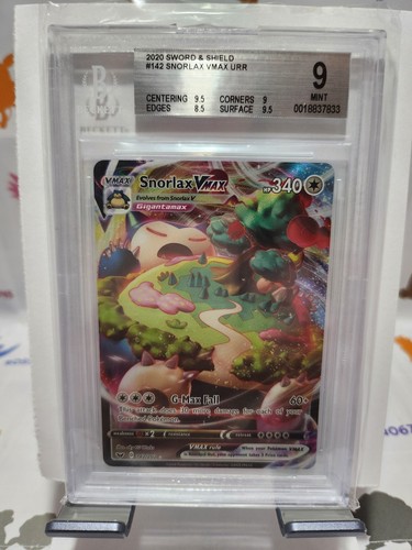 Snorlax VMAX graded BGS 9 for sale on eBay