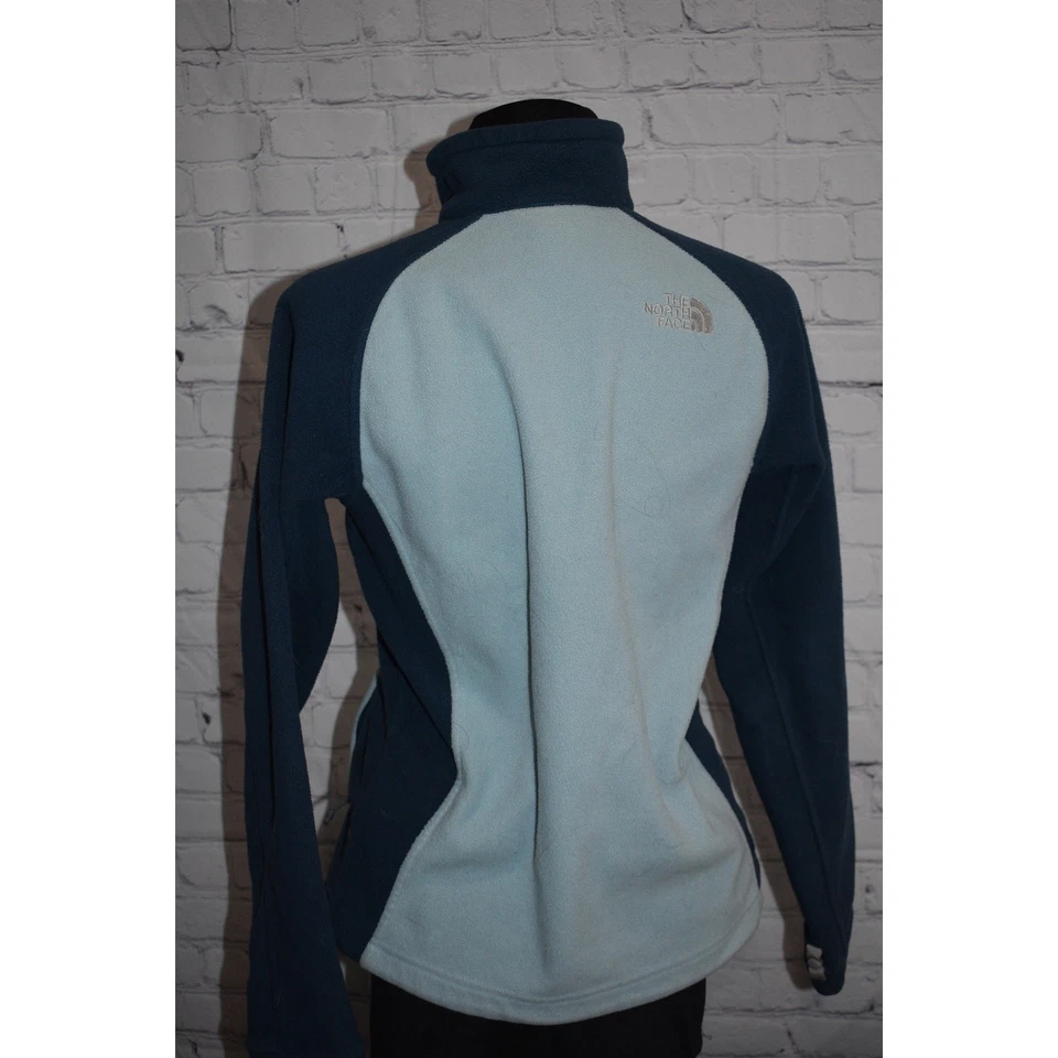 The North Face Fleece Jacket Womens Size Small Full Zip Blue With Pockets - Image 3 of 4