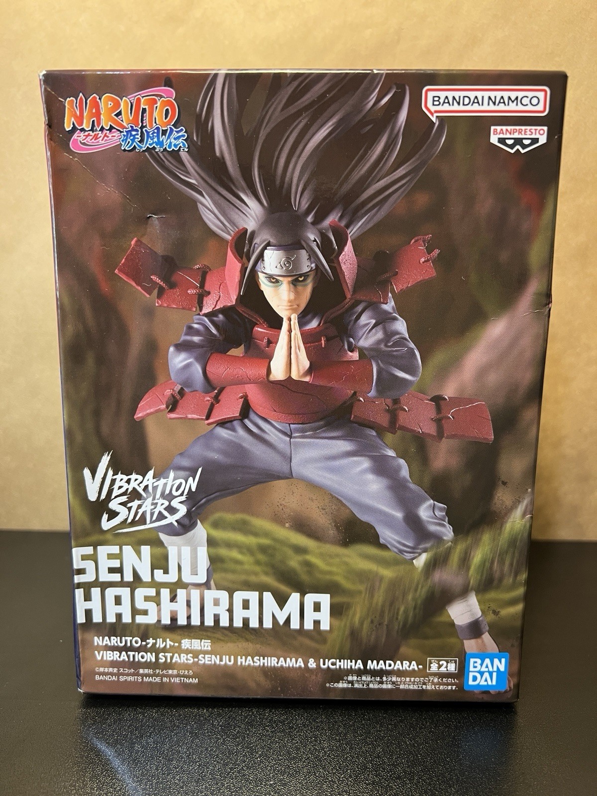 Hashirama Senju Vibration Stars Figure Naruto Shippuden Statue Banpresto Bandai