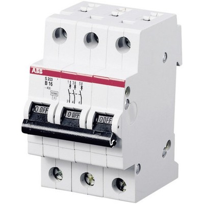 ABB 2CDS253001R0165 S203-B16 Leitungsschutzschalter    3polig 16 A