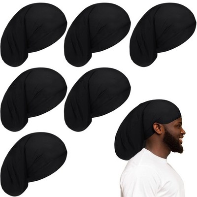 6 Pieces Dreadlock Cap Men Dread Caps Unisex Jumbo Long Hair Dreads Head Stoc