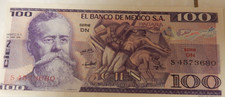 1970 s MEXICO - 100  50 20 (3) 1 PESOS BANKNOTES  UNC
