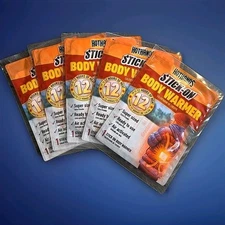 Lot of 5 HotHands BODY Warmers Super Sized Stick-On 12 Hours Hot Hands New