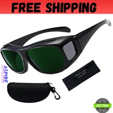 Wrap-Around Laser Safety Glasses 200nm-2000nm Protective Goggles OD5+ For Tat...