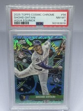 2025 Topps Cosmic Chrome Shohei Ohtani Aqua Equinox Refractor /199 PSA 8