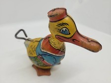 NICE VINTAGE J. CHEIN  1940'S TIN LITHO WIND UP #151 SAILOR DUCK  #2