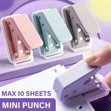 Hole Punch Metal Hand Held One Single Hole Paper Puncher 6mm