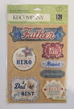 Dad Father's Day Grand Adhesions Stickers By K&Company