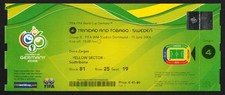 Ticket | 2006 | Trinidad Tobago v Sweden | FIFA World Cup Germany '06 | Match 4