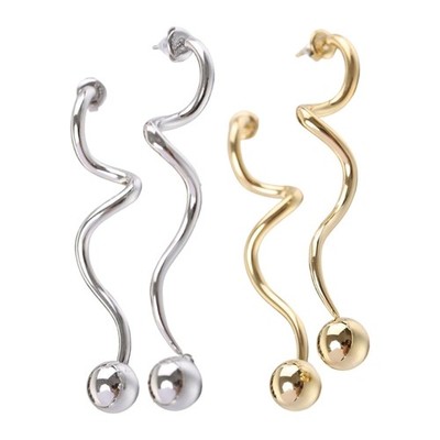 10mm Beaded Spirals Earrings Ideal For Casual Or Formal Wear