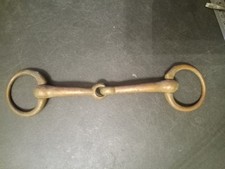 fixed ring nickel snaffle bit 5 3/4 in nickel