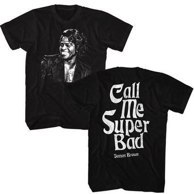 James Brown - Call Me Super Bad - American Classics - Solid Black Adult Short Sl