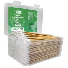 6 Inch Long Cotton Swabs, Pointed or Round Tips for Cleaning 600 Count Round
