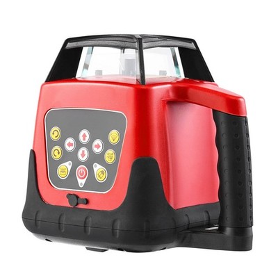 Self-Leveling Rotary Laser: 1650ft, 360° Scan, IP66, 0.8in/100ft, 8 12hr Battery