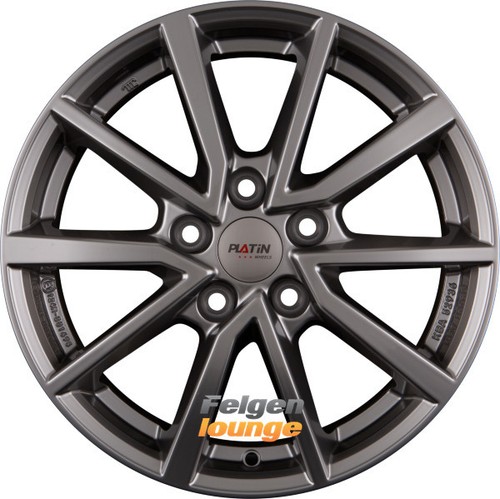 4x PLATIN P 95 Metall Silber 6,5x16 ET41 5x112 - Bild 2 von 2