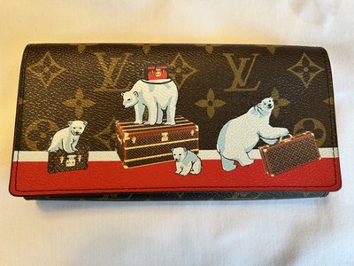 Louis Vuitton Sarah M62086 Polar Bear Limited Edition Wallet Xmas, NWT