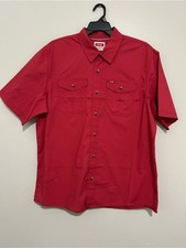 Wrangler Men s Red Short-Sleeve Western Shirt...