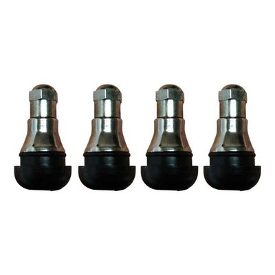 Shorty Chrome Valve Stems TR412 TR-412 22mm Low Profile (Set of 4)