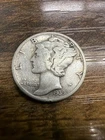 1939-D Mercury Dime - Actual Silver Coin Shown Fine Shape Same Day Shipping Free