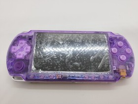 Sony PSP-3000 Playstation Portable Handheld Console Clear Purple Shell Custom
