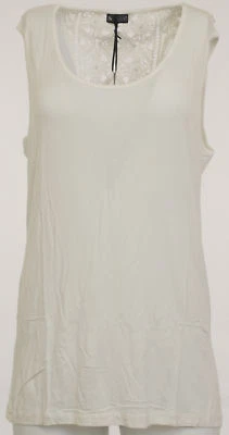 Laura Scott Damen Top Shirt Spitze Netz Häkel ärmellos Tanktop wollweiß 234804 - Bild 1 von 2