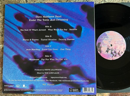 DAVE MATTHEWS BAND~UNDER THE TABLE AND DREAMING~INSANELY RARE MISPRINT COPY~NM - Picture 9 of 11