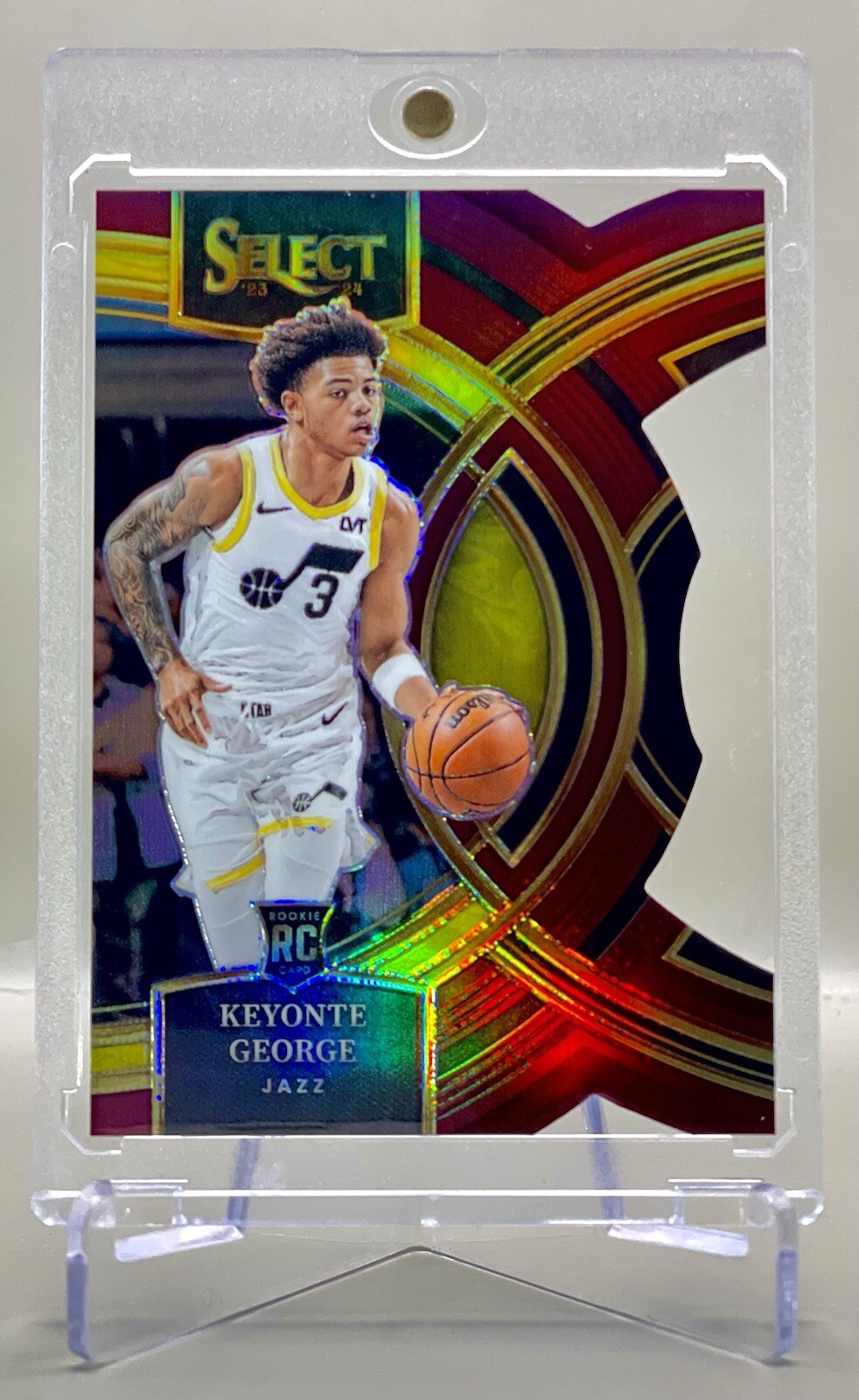 KEYONTE GEORGE #175/175  2023 Panini Select #109 Maroon Die-Cut PRIZM Rookie RC