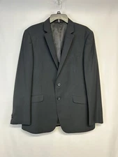 Kenneth Cole Reaction Mens Black Pinstripe Blazer Sport Coat Suit Jacket 42R