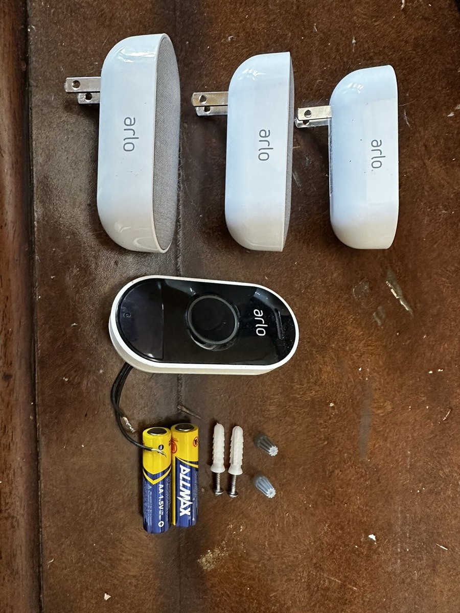 Used Arlo Audio Doorbell Chime Kit 1-Arlo Audio Doorbell W/ Chimes