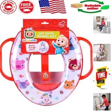 CoComelon Soft Potty Training Seat with Built-In Handles Splash Guard
