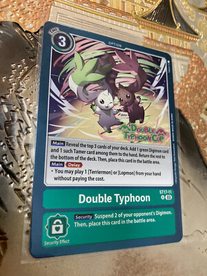Digimon Card Game Single Double Typhoon Cup ST17-11 R Double Typhoon | eBay