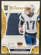 2013 Panini AARON DOBSON Patriots Silhouettes Gold Patch /99