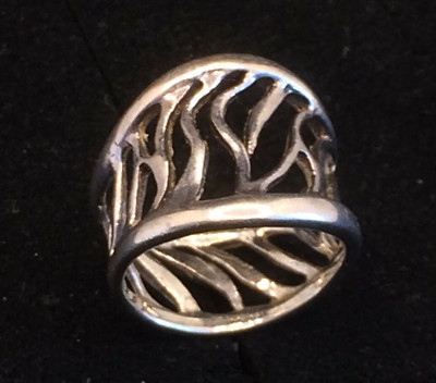 Silberring Ring 925er Punze Silber 5,96 g 17 mm Innen Durchbrucharbeit
