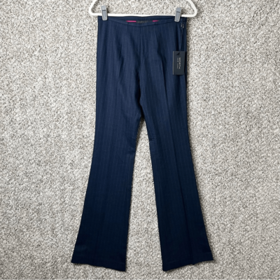 slim fit dress slacks EXECUTIVE PANT: OXFORD BLUE PONTE main image 0