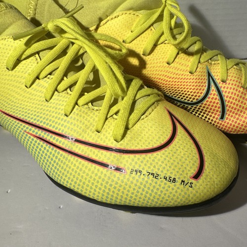Nike Shoes Youth 4.5Y Yellow Lace Soccer Mercurial Superfly 7 MDS BQ5418-703 - Picture 5 of 10