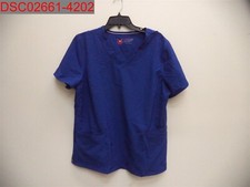 Stain, Urbane Performance Women's Blue V-Neck Scrub Top XL 708695997666