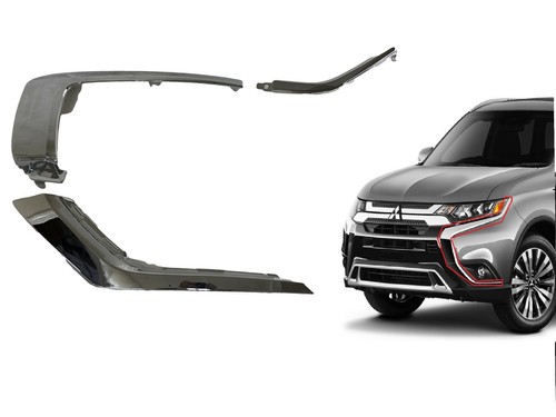 New Fits 2016-2022 Mitsubishi Outlander Left Front Bumper Chrome Molding 3 PCS