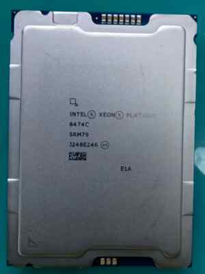 Intel Xeon Platinum 8474C LGA4677 2.1G-3.1HZ 3.8GHZ 48 Cores 96 Threads 350W