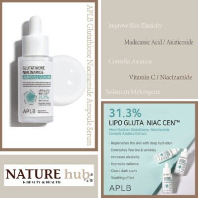 aplb glutathione ampoule serum APLB Glutathione Niacinamide Ampoule Serum 30ml main image 0