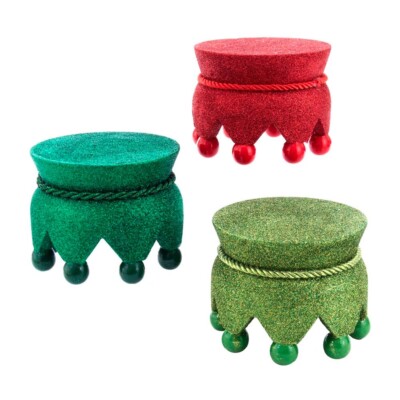 Kurt Adler 5'' Hollywood Nutcracker Riser Red, Green Light Green Base U Pick