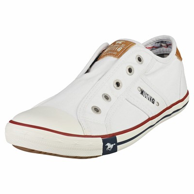 mustang white trainers