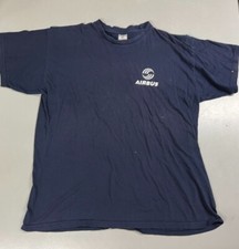 Vintage Airbus Aerospace T Shirt - B+C - Navy Blue - XXL - *Read Description*
