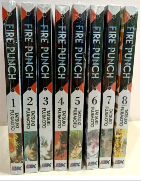 FIRE PUNCH Inglés Cómic Tatsuki Fujimoto Set Volumen 1-8 Manga - DHL Rápido