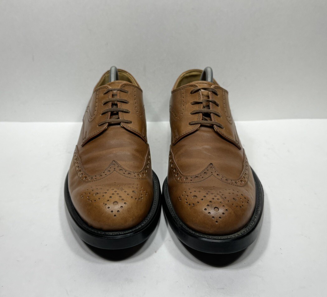 SAOLA Scarpe eleganti casual Tod's in pelle marrone Oxford Derby da uomo taglia 10 US