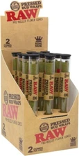RAW Pressed King Size Wrap 12ct (2 Each 24 total) FULL BOX