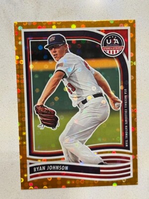 RYAN JOHNSON 2024 Panini USA Baseball Stars & Stripes ORANGE parallel # 46/75